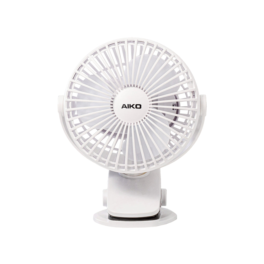 พัดลม ชาร์จไฟ 4 นิ้ว แบบหนีบและตั้งโต๊ะ Rechargeable Fan | KN-L2785 สีขาว
