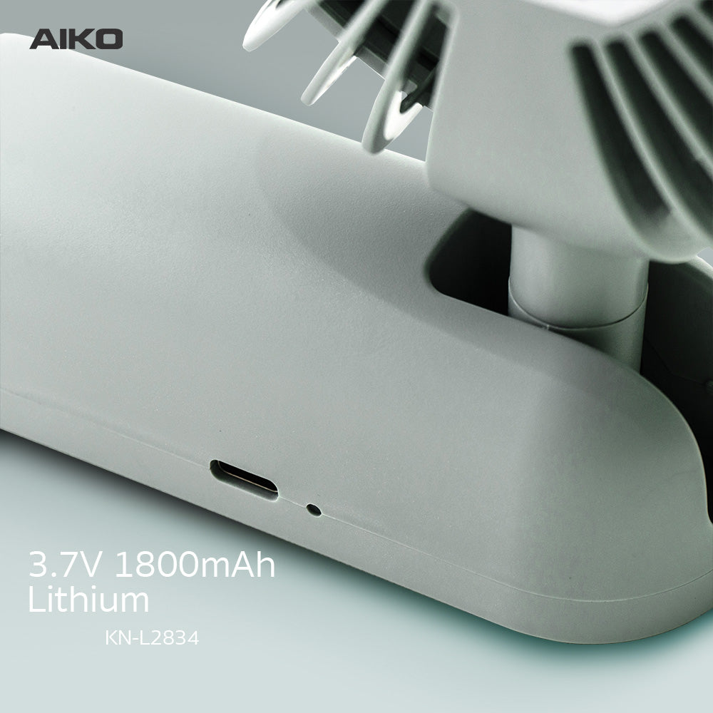 พัดลม ชาร์จไฟ 4 นิ้ว Rechargeable Fan | KN-L2834 สีเขียว