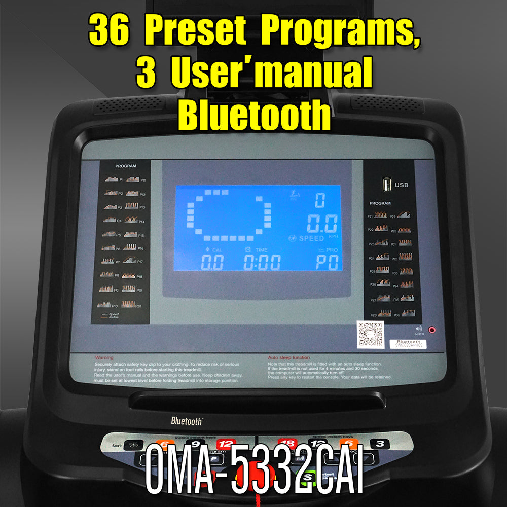 ลู่วิ่งไฟฟ้า Motorised Treadmill 6HP | OMA-5332CAI