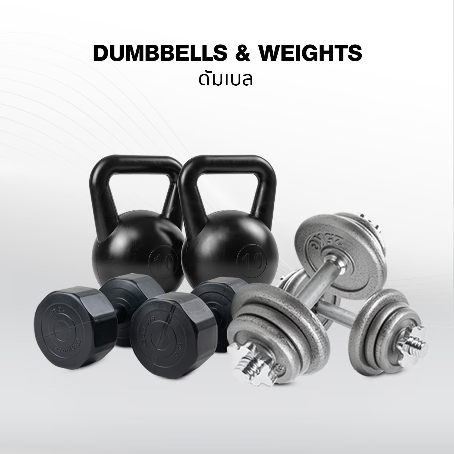 ดัมเบล & บาร์เบล | Dumbbells & Weights