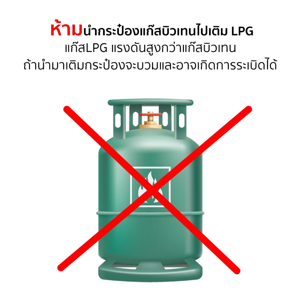 แก๊สกระป๋อง (แพ็ค x3) จากประเทศเกาหลี Gas Cartridges Made-in-Korea | GC-1000