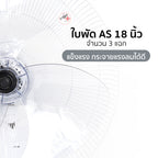 พัดลม ติดผนัง 18 นิ้ว Wall Fan | AK-W451