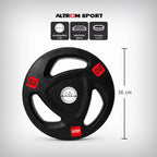 ชุดแผ่นน้ำหนักหุ้มยาง 70kg | Olympic Weight Plate Set 70kg