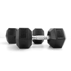 ดัมเบลเหล็ก หุ้มยางทรงหกเหลี่ยม | RUBBER HEX DUMBBELLS 17.5kg