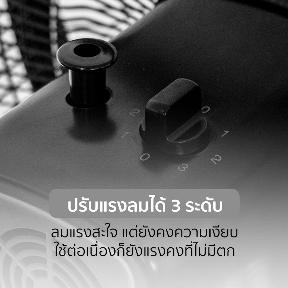 พัดลม ตั้งพื้น อุตสาหกรรม 12 นิ้ว Stand Fan | AK-4031RC สีดำ