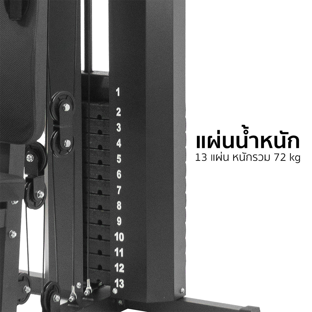 โฮมยิม เครื่องฝึกกล้ามเนื้อ 1-สถานี Multi-Function Home Gym 1-Station | AL-1020H