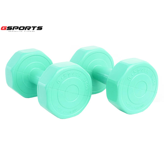 ดัมเบล พลาสติก แพ็คคู่ Dumbbell 3kg x2 | DB3