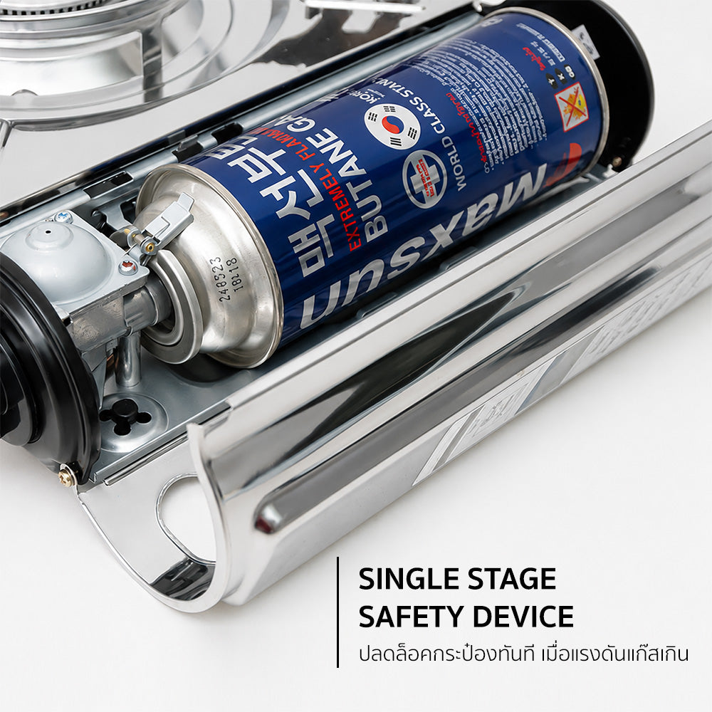 เตาแก๊ส พร้อมกระเป๋า Portable Gas Stove 2.5kW | AK-3702SS