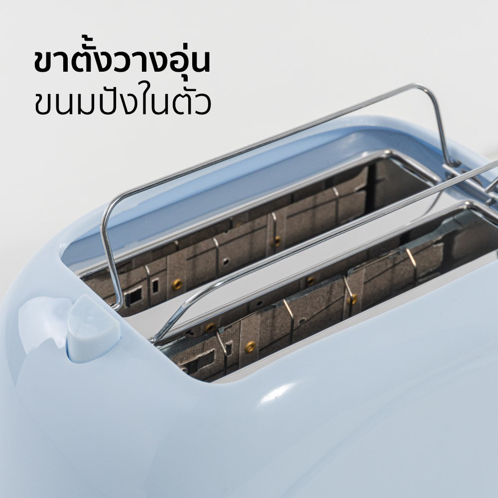 เครื่องปิ้งขนมปัง 2-Slice Toaster | AK-808 สีฟ้า