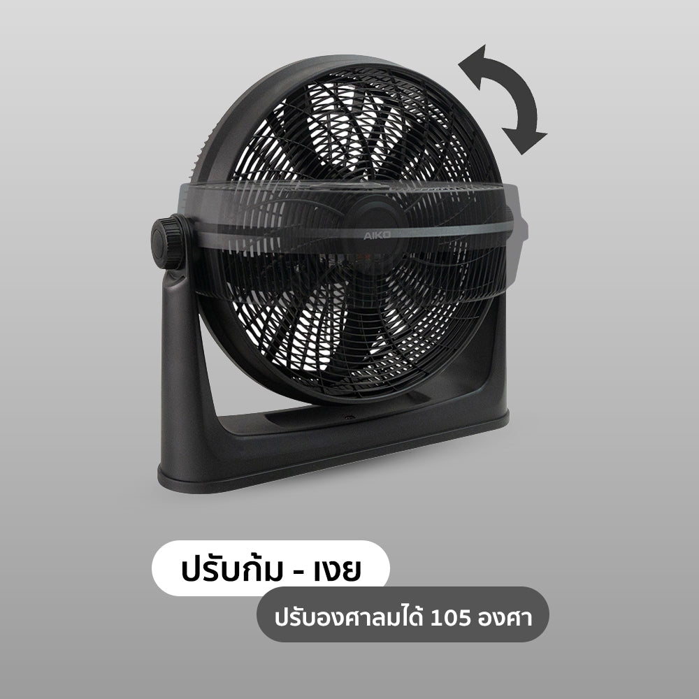 พัดลมตั้งโต๊ะ 20 นิ้ว AIR CIRCULATOR HIGH-VELOCITY | TF-20C สีดำ