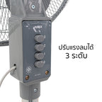 พัดลม ตั้งพื้น อุตสาหกรรม 18 นิ้ว Industrial Stand Fan | AK-S452 สีเทา