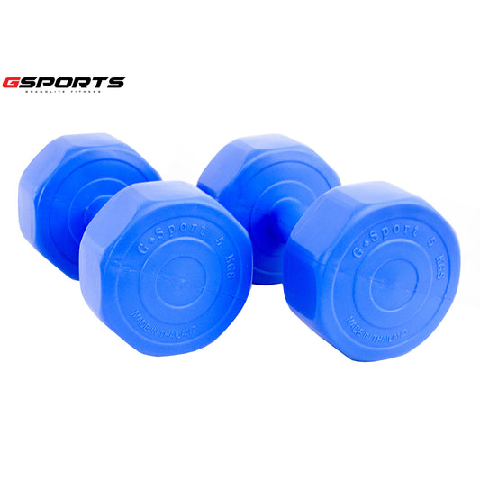 ดัมเบล พลาสติก แพ็คคู่ Dumbbell 5kg x2 | DB5