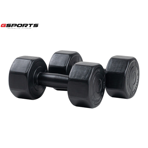 GSports ดัมเบล พลาสติก แพ็คคู่ Dumbbell 4kg x2 Black | DB4-B - product view