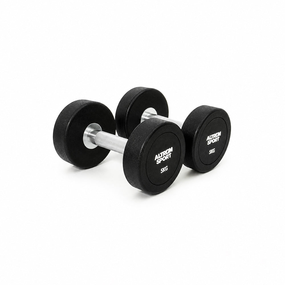 ชุดดัมเบล RRD 2.5-15 kg พร้อมชั้นวาง 105 kg Round with Rack