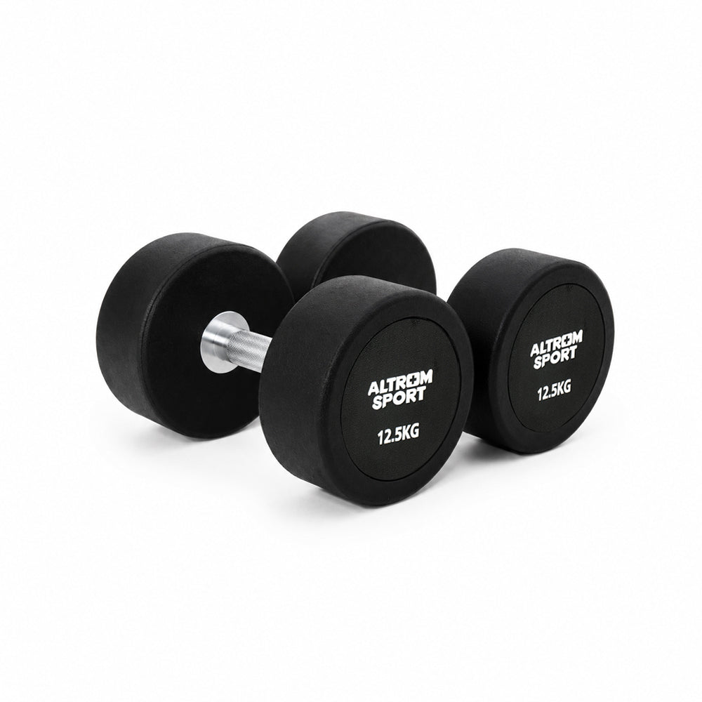 ชุดดัมเบล RRD 2.5-15 kg พร้อมชั้นวาง 105 kg Round with Rack