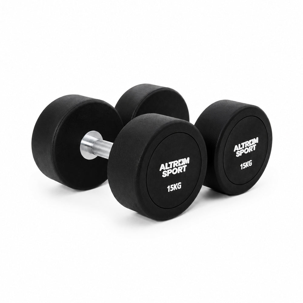 ชุดดัมเบล RRD 2.5-15 kg พร้อมชั้นวาง 105 kg Round with Rack