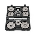 ดัมเบลเหล็ก ปรับน้ำหนัก Dumbbell Set Chromium with Plastic Case 20kg | DBS 20 kg