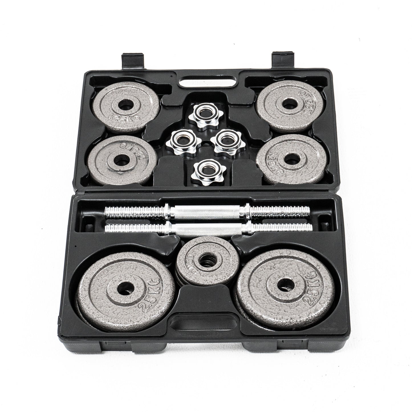 ดัมเบลเหล็ก ปรับน้ำหนัก Dumbbell Set Chromium with Plastic Case 20kg | DBS 20 kg