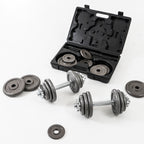 ดัมเบลเหล็ก ปรับน้ำหนัก Dumbbell Set Chromium with Plastic Case 20kg | DBS 20 kg