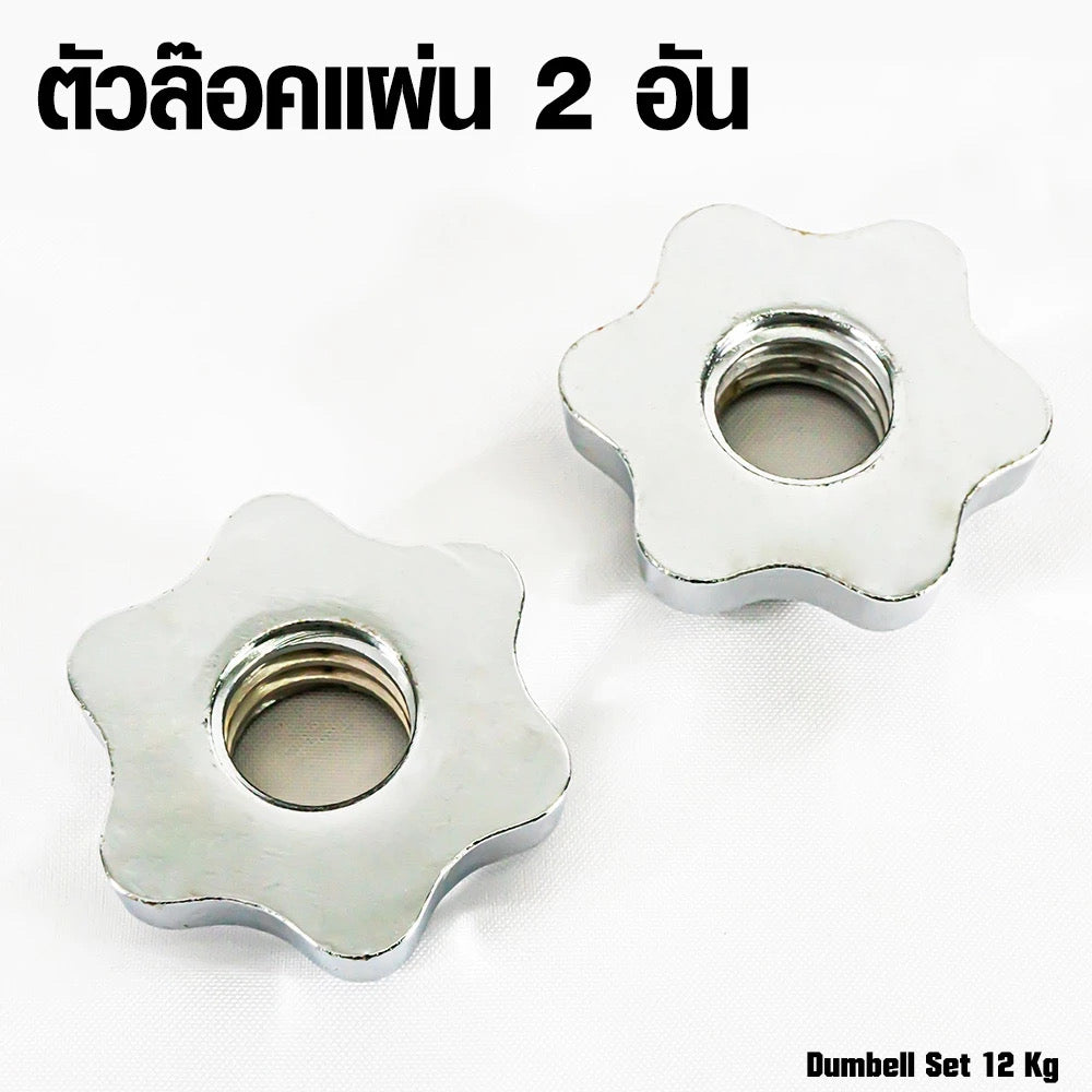 ดัมเบลเหล็ก ปรับน้ำหนัก Adjustable Dumbbell 12kg | DBS 12 kg