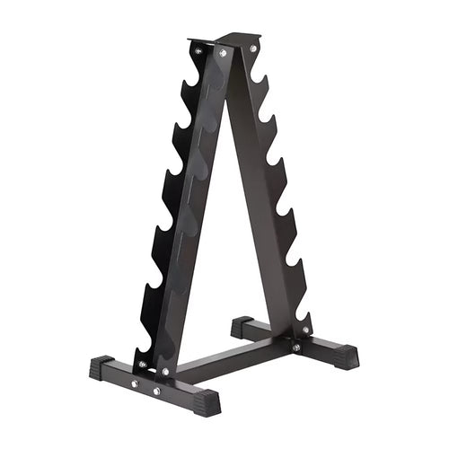 ชุดดัมเบลเหล็กหกเหลี่ยม  พร้อมชั้นวาง 6 คู่ 105kg Hex Rubber Dumbbell Set with Rack