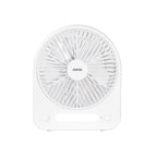 พัดลม ชาร์จไฟ 6 นิ้ว พร้อมโคมไฟ Rechargeable Fan with Lamp | KN-L2886 สีขาว