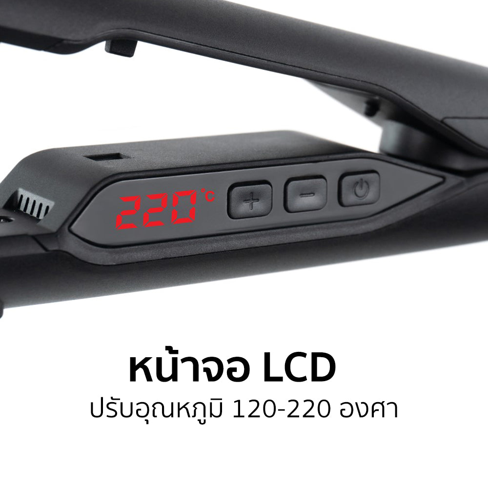 เครื่องหนีบผม ม้วนผม แผ่นหนีบ 2.2cm Hair Straightener and Curler | HS-079