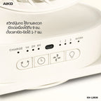 พัดลม ชาร์จไฟ 6 นิ้ว พร้อมโคมไฟ Rechargeable Fan with Lamp | KN-L2836