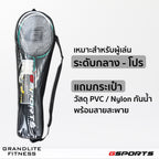 ไม้แบดมินตัน แพ็คคู่พร้อมลูก Badminton Racket with Shuttlecock Set | BS-506 ดำเขียว