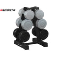 ชุดดัมเบล พร้อมชั้นวาง 3 คู่ (6,8,10kg) Dumbbell Set with 3-Pair A-Shaped Rack