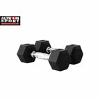 Altrom Sport ดัมเบลเหล็กหุ้มยางทรงหกเหลี่ยม 2.5 kg | Rubber Hex Dumbbell 2.5kg