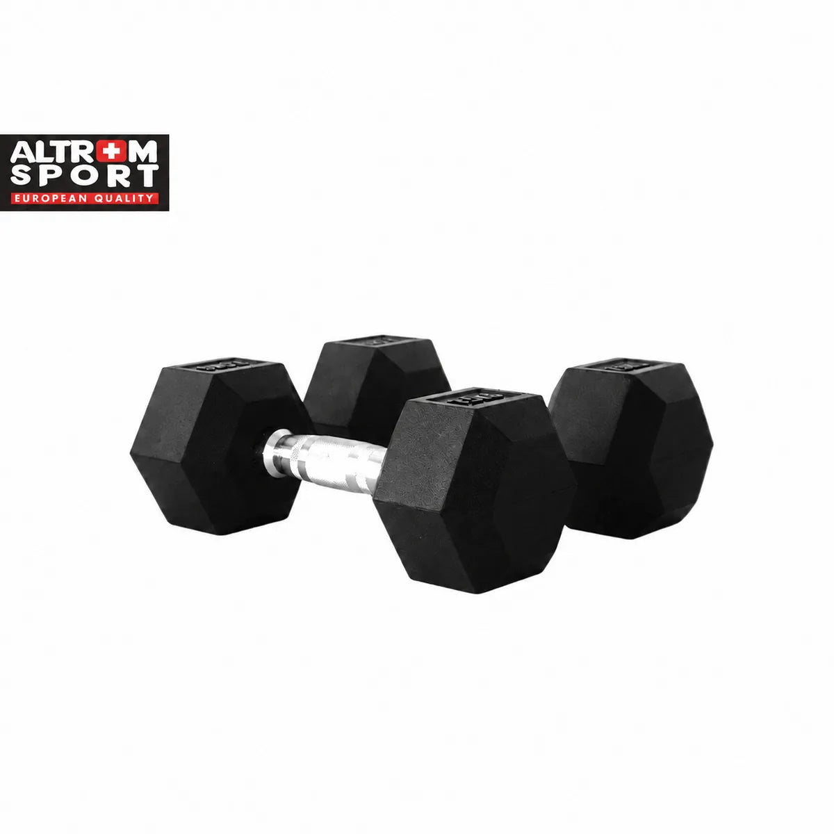 Altrom Sport ดัมเบลเหล็กหุ้มยางทรงหกเหลี่ยม 7.5 kg | Rubber Hex Dumbbell 7.5kg
