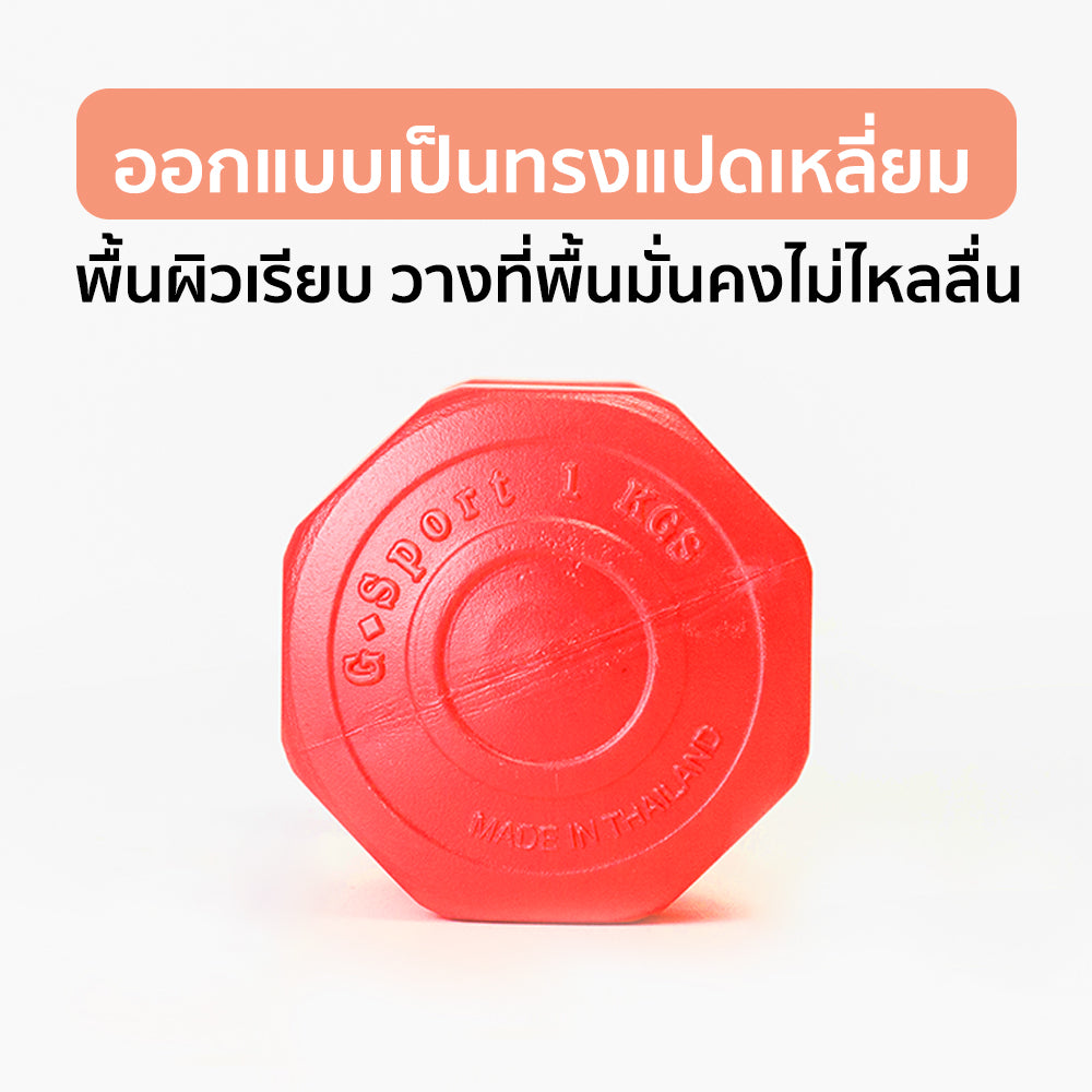 ดัมเบล พลาสติก แพ็คคู่ Dumbbell 1kg x2 | DB1