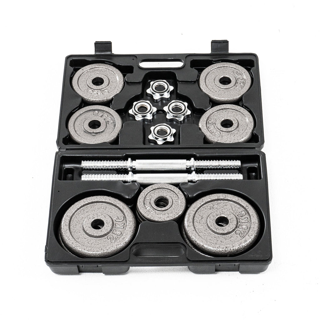 GSports ดัมเบลเหล็ก ปรับน้ำหนัก Chromium-Plated Dumbbell Set with Case 20kg | DBS20 - product detail 3