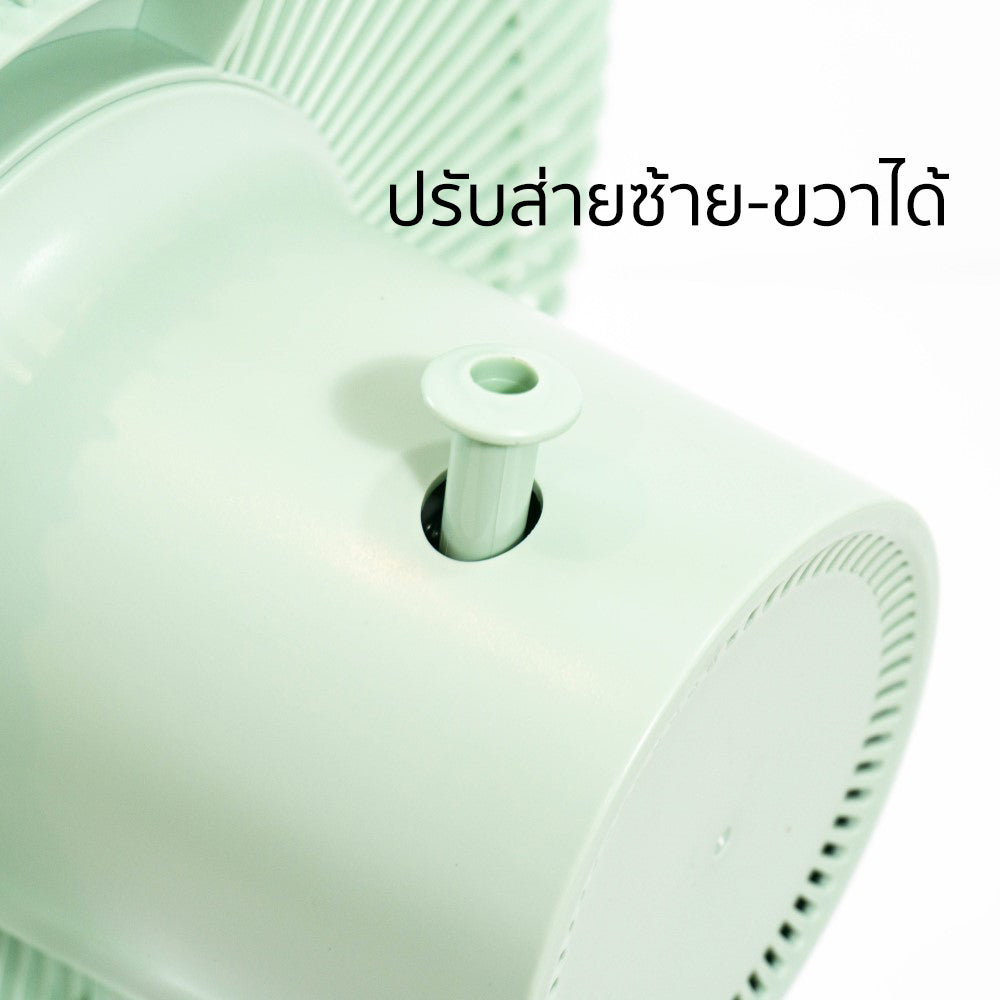 พัดลม ชาร์จไฟ 12 นิ้ว พร้อมโคมไฟ Rechargeable Fan | KN-L5202BA