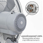 พัดลม ตั้งพื้น อุตสาหกรรม 18 นิ้ว Industrial Stand Fan | AK-S452 สีเทา