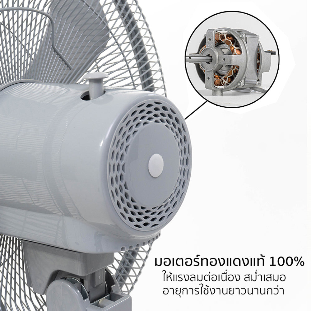 พัดลม ตั้งพื้น อุตสาหกรรม 18 นิ้ว Industrial Stand Fan | AK-S452 สีเทา