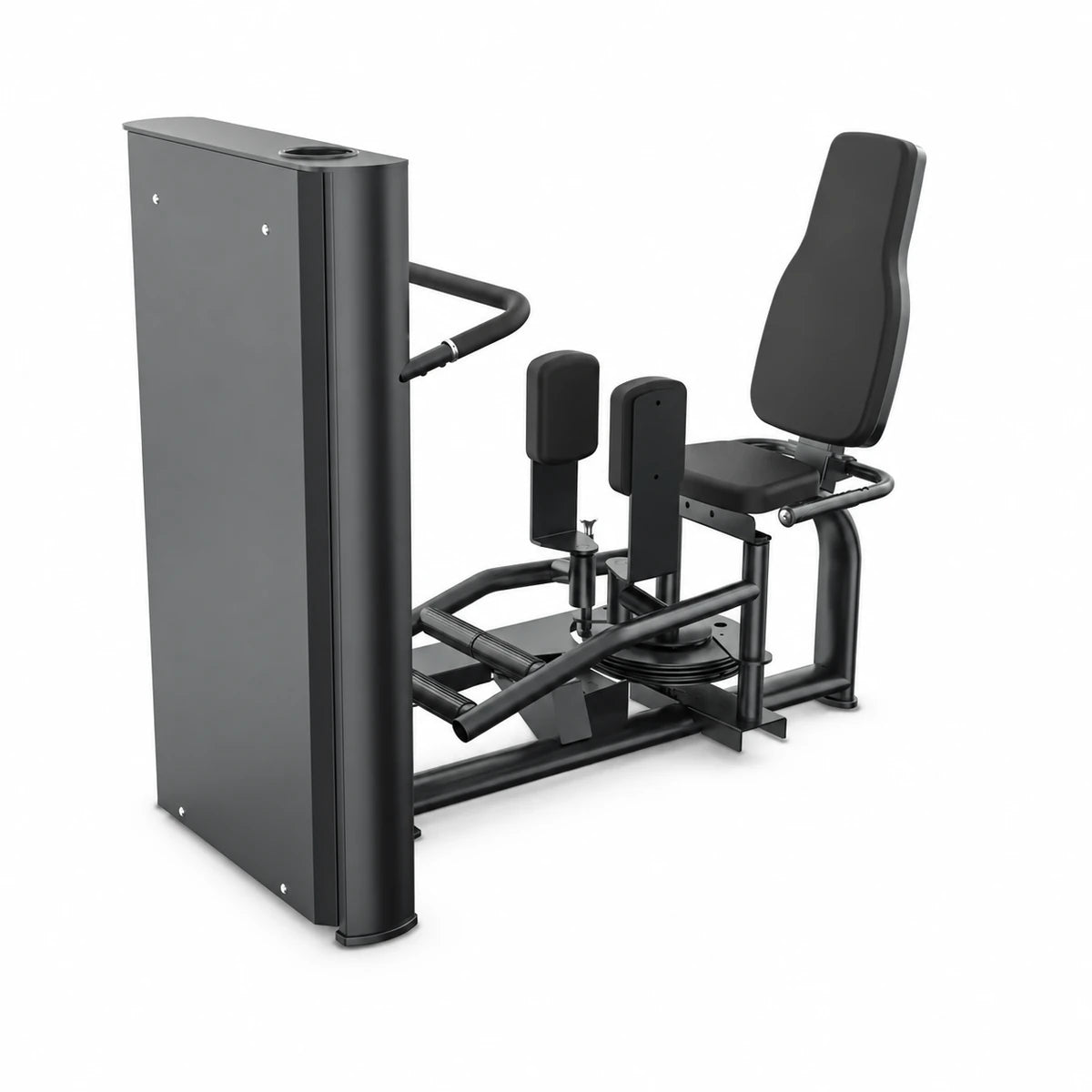 GYMOST L603 Abductor Adductor pin-loaded commercial gym machine, angle 4 | เครื่องบริหารต้นขาด้านในและนอก