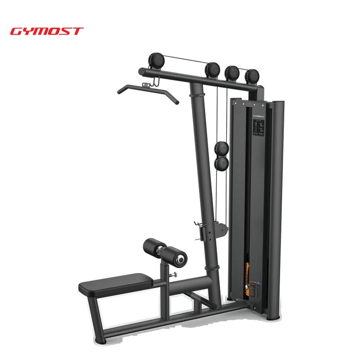 GYMOST L604 เครื่องบริหารกล้ามหลังแบบดึงบนและดึงล่าง High and Low Pull-Back Pin-Loaded Commercial Gym Machine