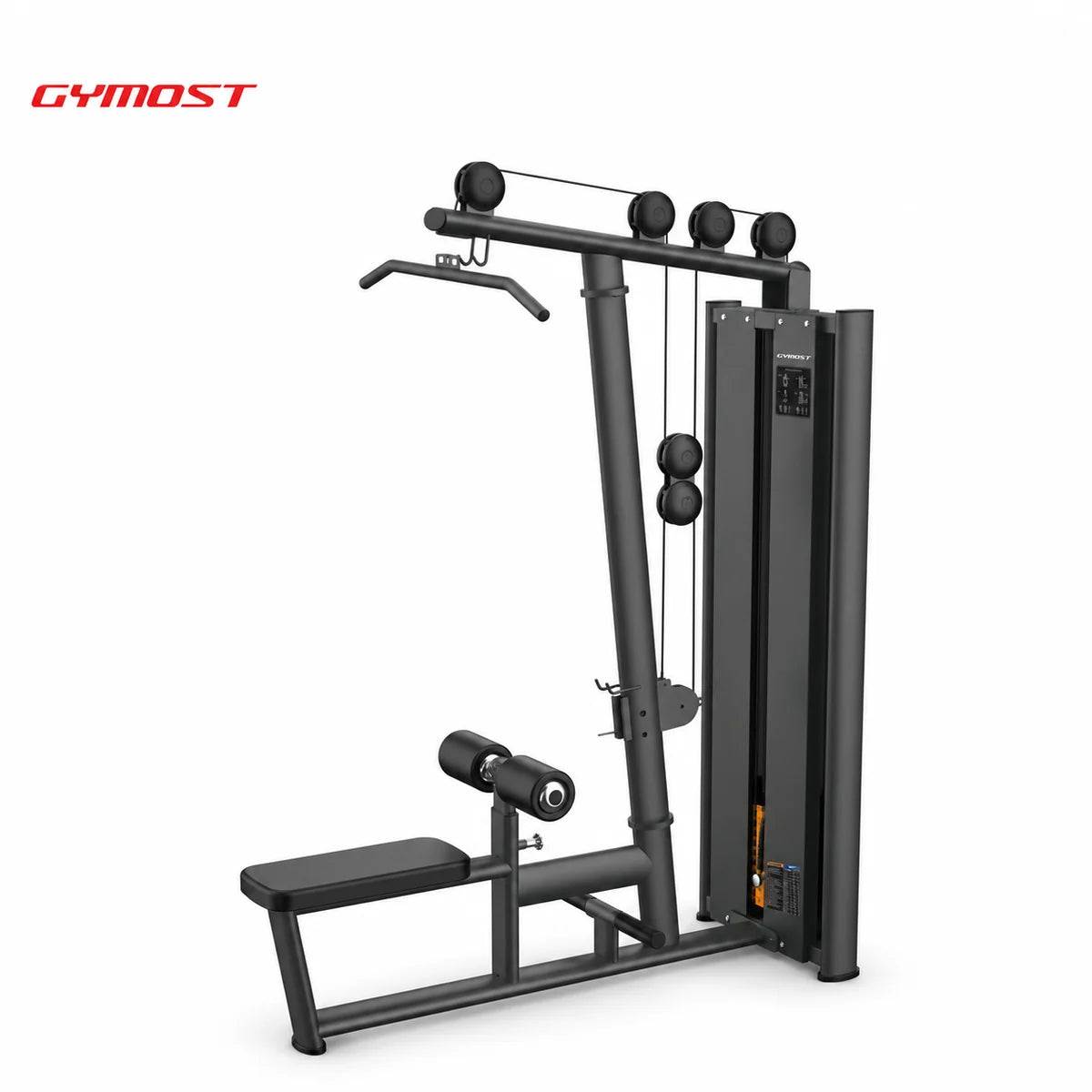 GYMOST L604 เครื่องบริหารกล้ามหลังแบบดึงบนและดึงล่าง High and Low Pull-Back Pin-Loaded Commercial Gym Machine