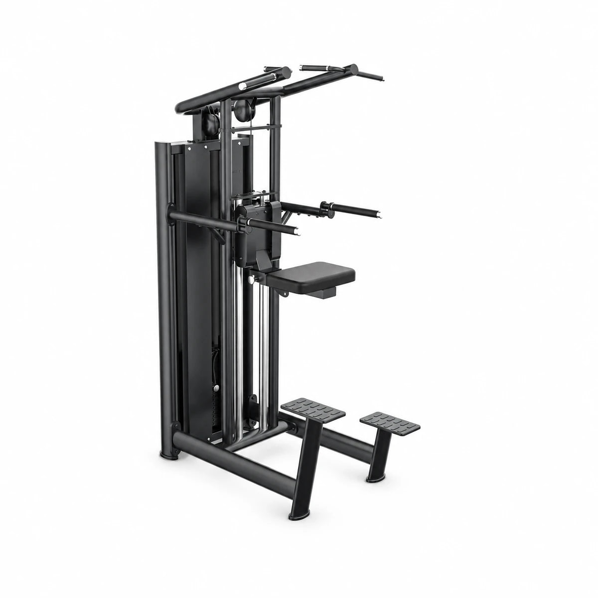 GYMOST L607 Dip Chin Assist pin-loaded commercial gym machine, angle 1 | เครื่องช่วยฝึกดิปและโหนบาร์