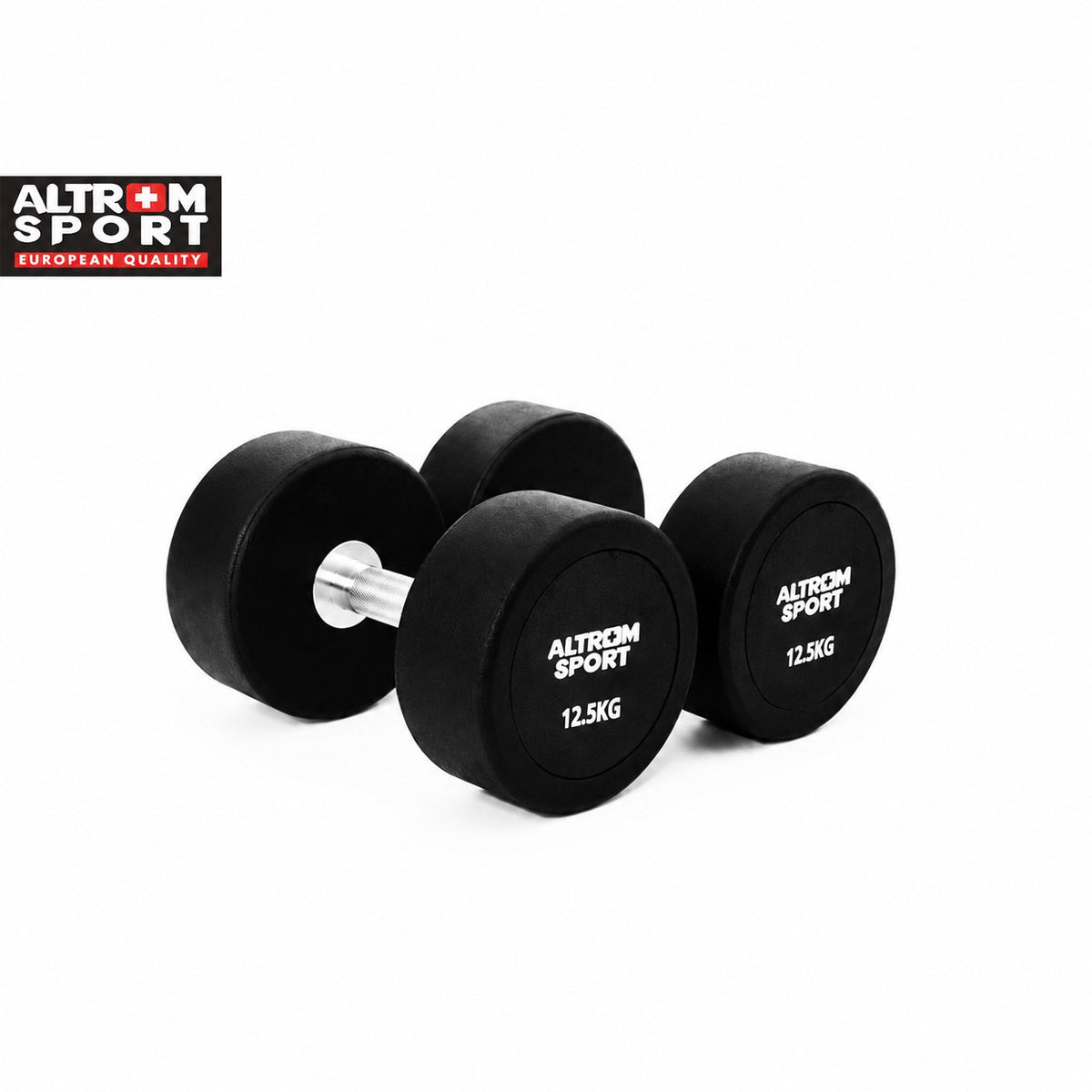 Altrom Sport ดัมเบลเหล็ก หุ้มยางทรงกลม Round Dumbbell 12.5kg - product view