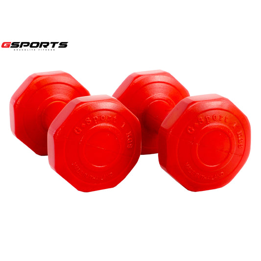 ดัมเบล พลาสติก แพ็คคู่ Dumbbell 1kg x2 | DB1