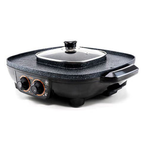 เตาปิ้งย่าง กระทะย่างไฟฟ้า BBQ พร้อมหม้อชาบู | BL-SK38
