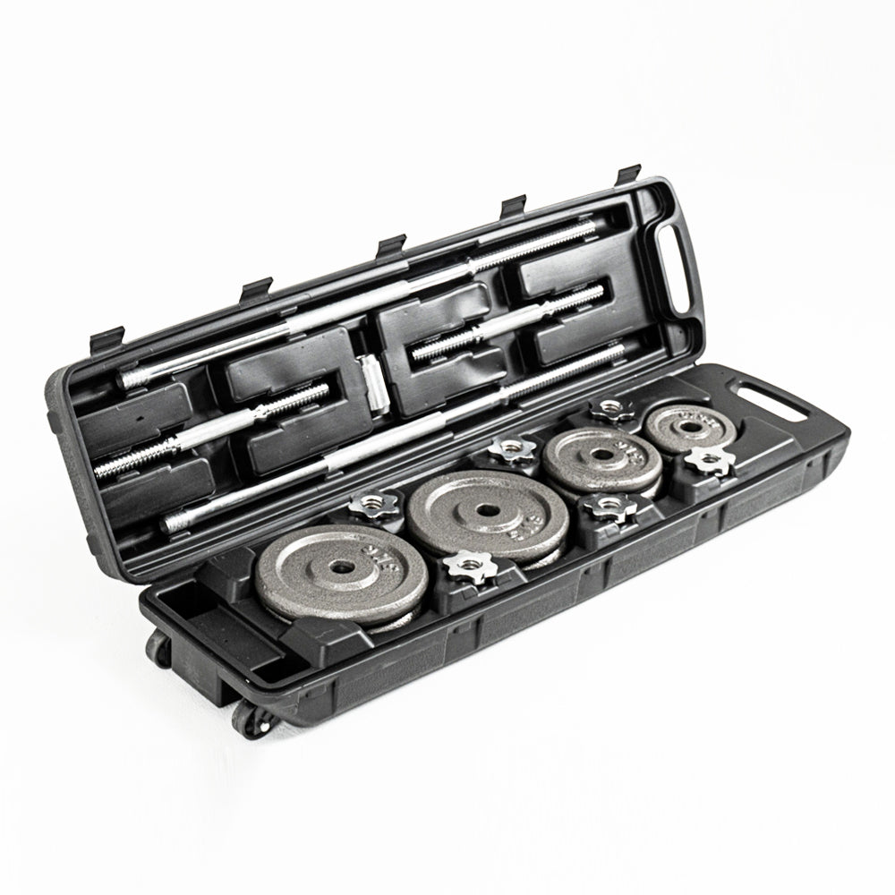 ดัมเบล บาร์เบลชุด 50kg Dumbbell Barbell Set with Box | BBS-5000