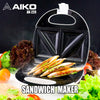 เครื่องทำแซนวิชคู่ แผ่นความร้อนเคลือบเทฟลอน AK-220 ***รับประกัน 1ปี