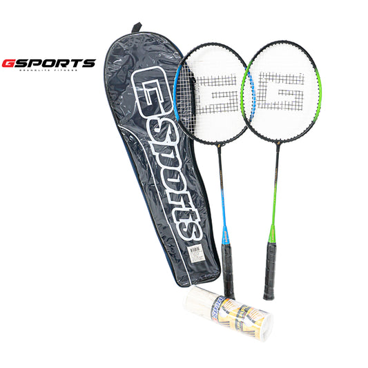 ไม้แบดมินตัน แพ็คคู่พร้อมลูก Badminton Racket with Shuttlecock Set | BS-506