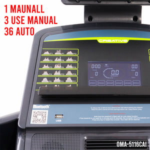 ลู่วิ่งไฟฟ้า Motorized Treadmill 1.75HP พร้อมที่ปั่นเอว | OMA-5116CAI