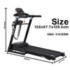 ลู่วิ่งไฟฟ้า Motorized Treadmill 1.25HP พร้อมที่ปั่นเอว | OMA-5102EBM