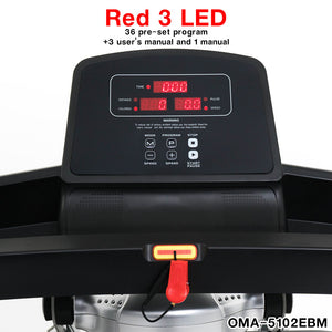 ลู่วิ่งไฟฟ้า Motorized Treadmill 1.25HP พร้อมที่ปั่นเอว | OMA-5102EBM